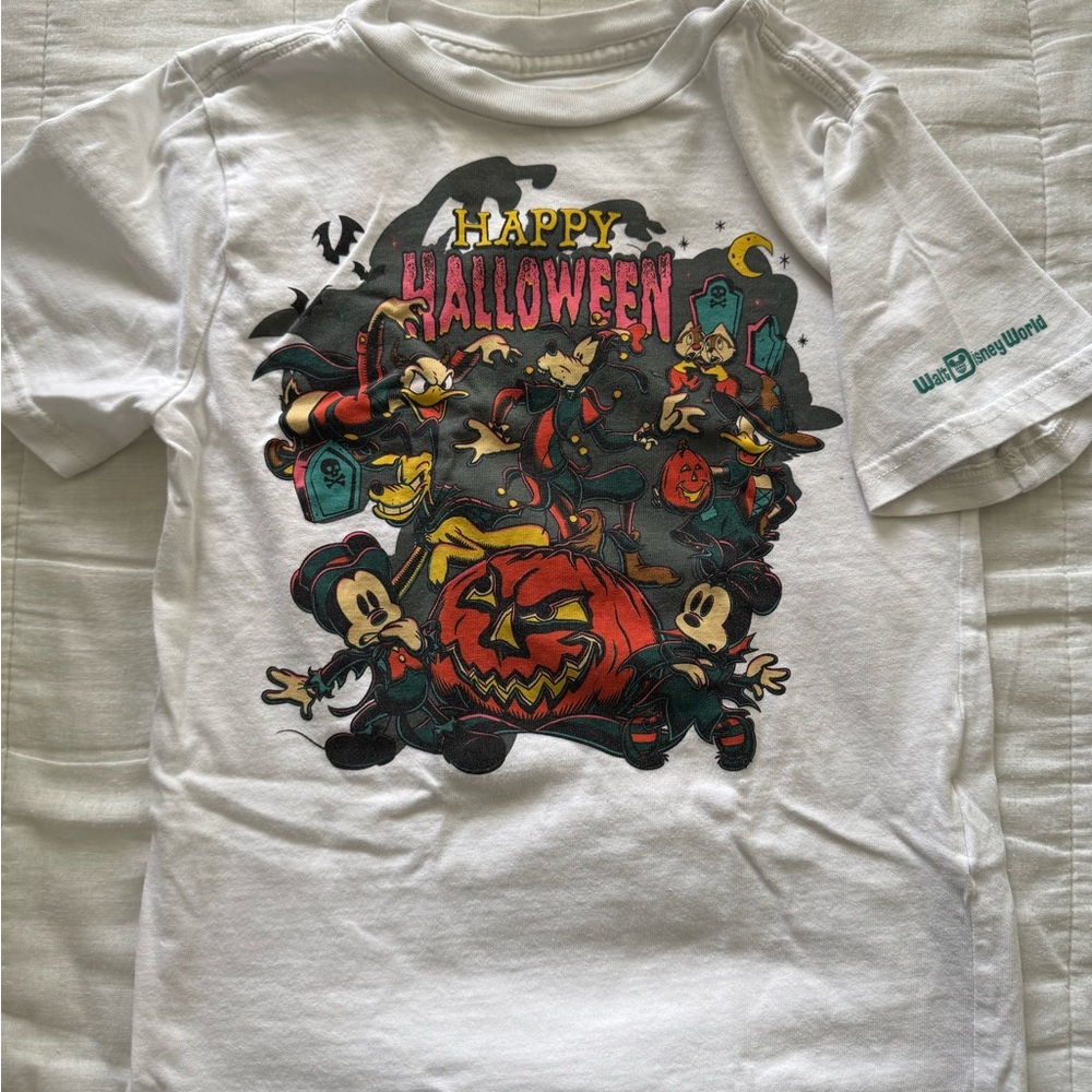 Disney Halloween T-Shirt - White and Black
